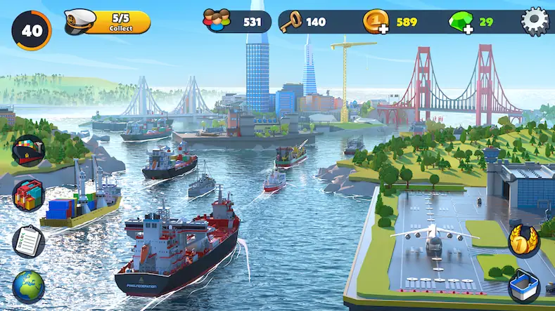 Скачать Port City: Ship Tycoon [МОД/Взлом Меню] на Андроид