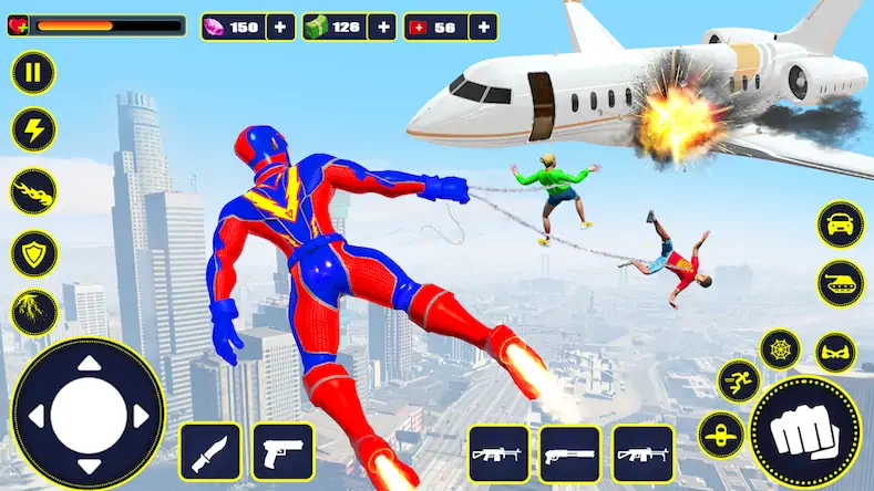 Скачать Spider Rope Hero: Superhero [МОД/Взлом Бесконечные деньги] на Андроид