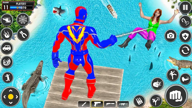 Скачать Spider Rope Hero: Superhero [МОД/Взлом Бесконечные деньги] на Андроид
