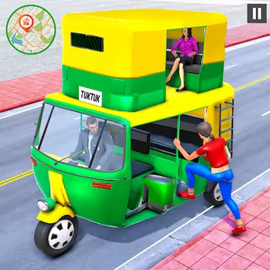 Скачать Tuk Tuk Auto Rickshaw Driving [МОД/Взлом Бесконечные деньги] на Андроид