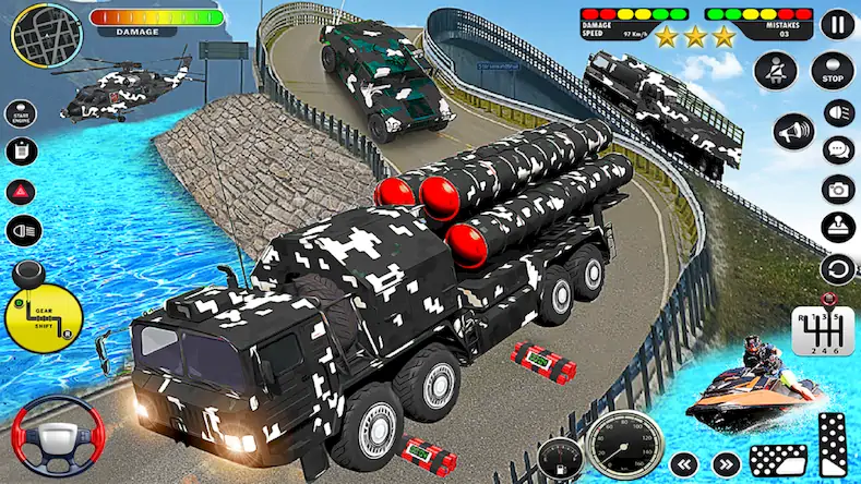 Скачать Army Vehicle Transport Truck [МОД/Взлом Много монет] на Андроид