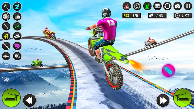 Скачать Bike Stunt 3D Bike Racing Game [МОД/Взлом Бесконечные монеты] на Андроид