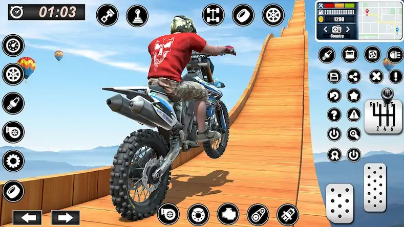 Скачать Bike Stunts Race : Bike Games [МОД/Взлом Много монет] на Андроид