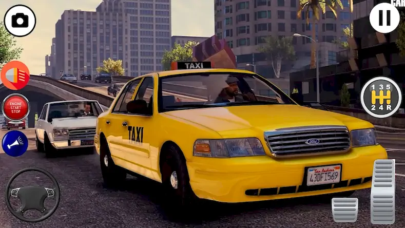 Скачать симулятор такси 3d: игра такси [МОД/Взлом Бесконечные монеты] на Андроид