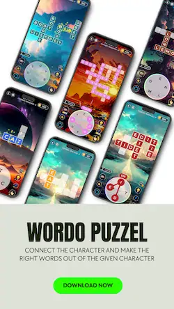 Скачать Wordo Puzzle - Connect Words [МОД/Взлом Бесконечные монеты] на Андроид