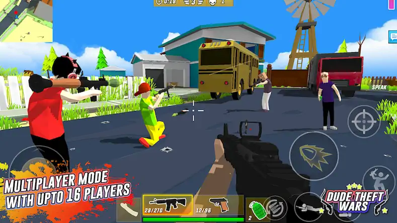 Скачать Dude Theft Wars Shooting Games [МОД/Взлом Unlocked] на Андроид
