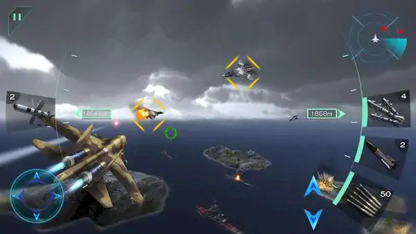 Скачать Воздушные битвы 3D [МОД/Взлом Много монет] на Андроид