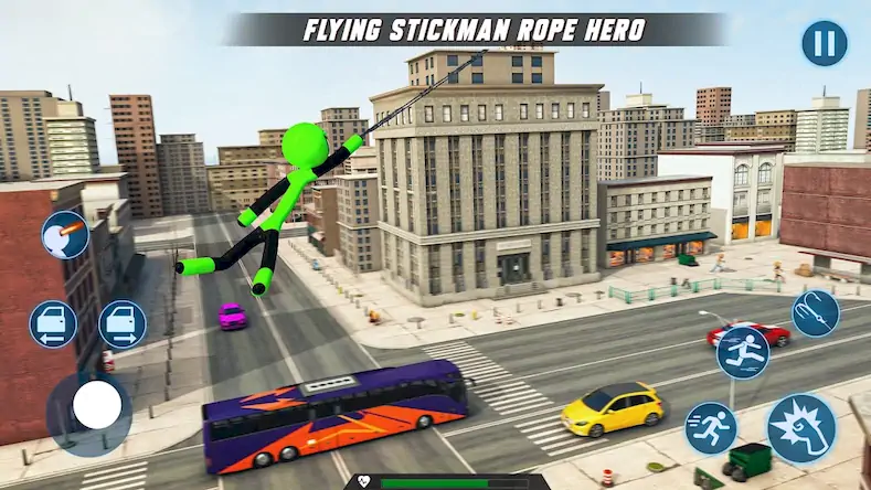 Скачать Spider Hero Stickman Rope Hero [МОД/Взлом Бесконечные монеты] на Андроид