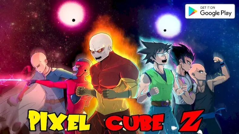 Скачать Pixel Cube Z Super Warriors [МОД/Взлом Много денег] на Андроид