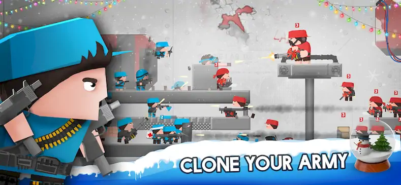 Скачать Clone Armies : Боевая игра [МОД/Взлом Много монет] на Андроид