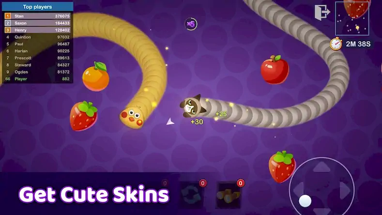 Скачать Worms Merge: холостой io игра [МОД/Взлом Много монет] на Андроид