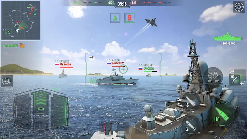 Скачать Force of Warships: Корабли PvP [МОД/Взлом Unlocked] на Андроид