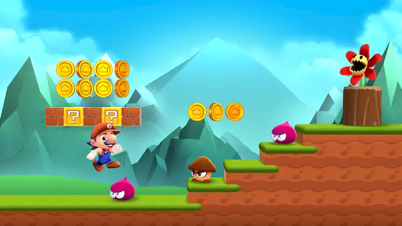 Скачать Super Wonder Go: Maro Bros [МОД/Взлом Бесконечные монеты] на Андроид