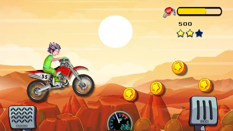 Скачать Bike Hill Racing - Bike Game [МОД/Взлом Много монет] на Андроид