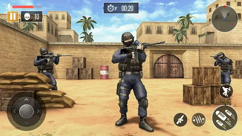 Скачать FPS Commando Game - BattleOps [МОД/Взлом Бесконечные монеты] на Андроид