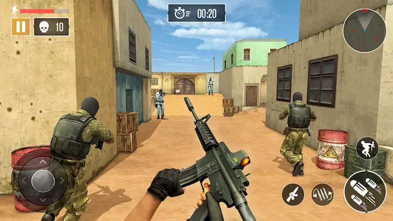 Скачать FPS Commando Game - BattleOps [МОД/Взлом Бесконечные монеты] на Андроид