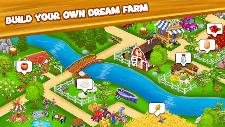 Скачать Farm Day фермер: Offline игры [МОД/Взлом Unlocked] на Андроид