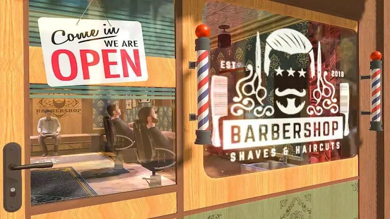 Скачать Barber Shop Hair Cut Salon 3D [МОД/Взлом Меню] на Андроид