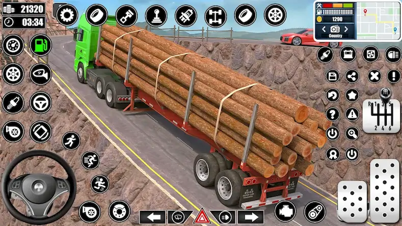Скачать Log Transporter Truck Driving [МОД/Взлом Бесконечные монеты] на Андроид