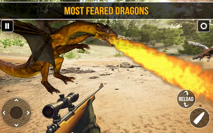 Скачать стрельба драконам: игра дракон [МОД/Взлом Меню] на Андроид
