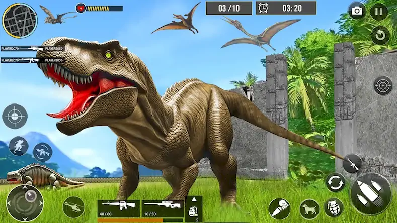 Скачать Dinosaur Games: Wild Dino Hunt [МОД/Взлом Unlocked] на Андроид