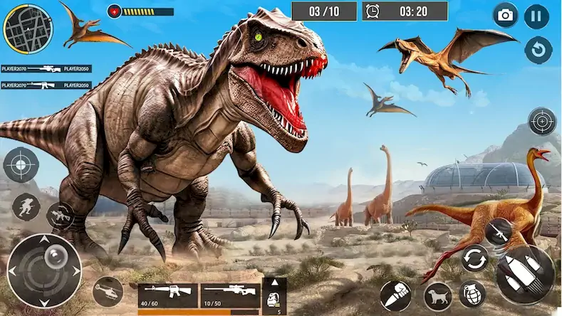 Скачать Dinosaur Games: Wild Dino Hunt [МОД/Взлом Unlocked] на Андроид