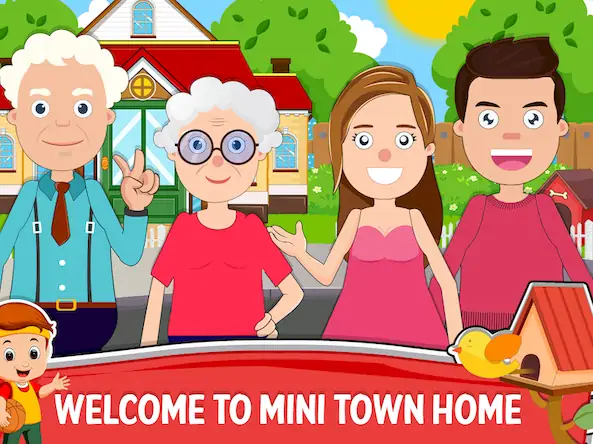 Скачать Мини-городок: домашняя игра [МОД/Взлом Меню] на Андроид