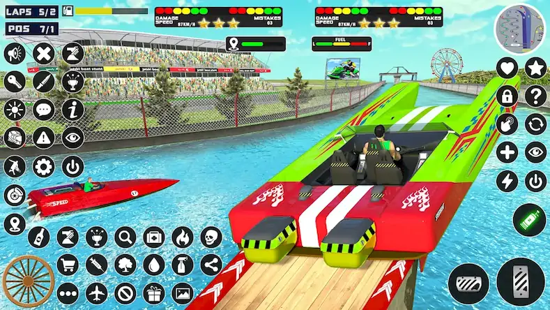 Скачать Jetski Boat Racing: Boat Games [МОД/Взлом Много монет] на Андроид