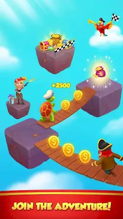 Скачать Coin Rush - Pirate GO! [МОД/Взлом Меню] на Андроид