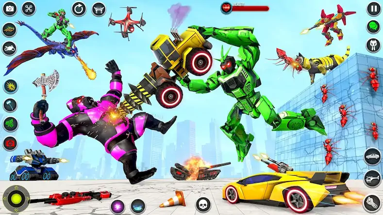 Скачать Dino Robot - Car Robot Games [МОД/Взлом Много денег] на Андроид