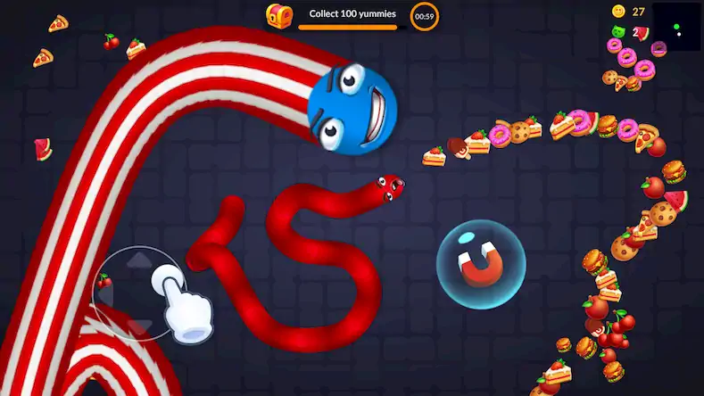 Скачать Snake Worms .io: Fun Game Zone [МОД/Взлом Бесконечные деньги] на Андроид
