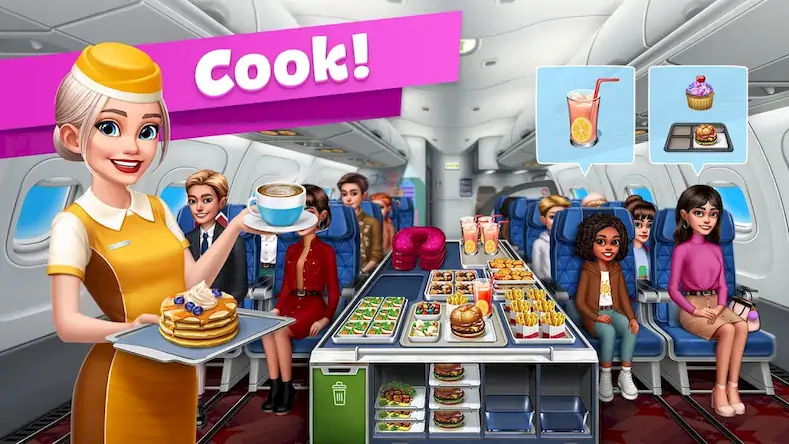 Скачать Airplane Chefs - Cooking Game [МОД/Взлом Бесконечные деньги] на Андроид