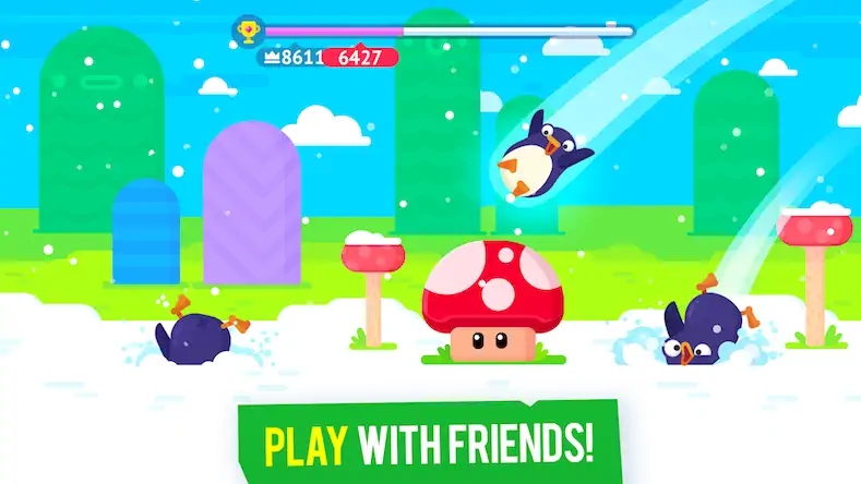 Скачать Bouncemasters: прыжки пингвина [МОД/Взлом Много монет] на Андроид