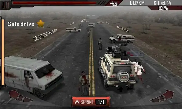 Скачать Убийца зомби - Zombie Road 3D [МОД/Взлом Бесконечные монеты] на Андроид