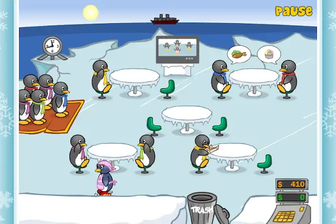Скачать Penguin Diner: Restaurant Dash [МОД/Взлом Меню] на Андроид