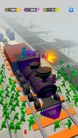 Скачать Train Defense: Зомби Игра [МОД/Взлом Много монет] на Андроид