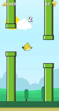 Скачать Flippy Bird - Flying bird [МОД/Взлом Много монет] на Андроид