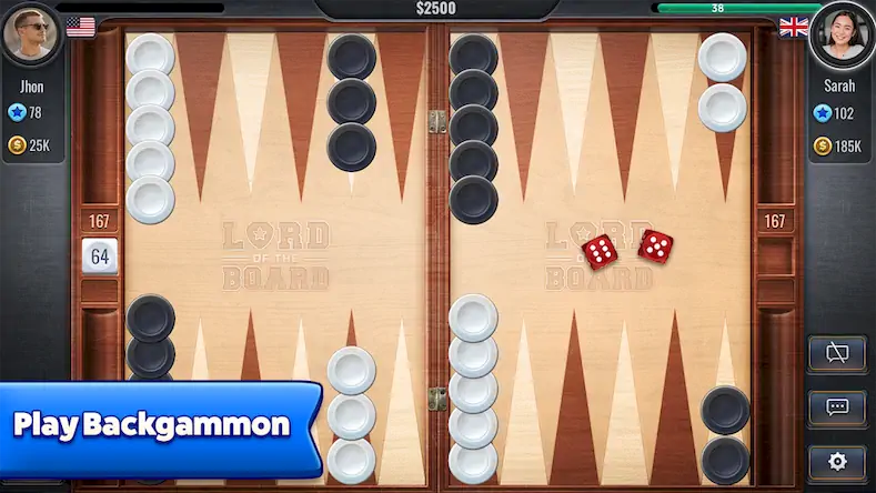 Скачать Backgammon - Lord of the Board [МОД/Взлом Много денег] на Андроид