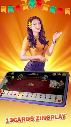 Скачать ZingPlay Games: Shan, 13 cards [МОД/Взлом Много денег] на Андроид