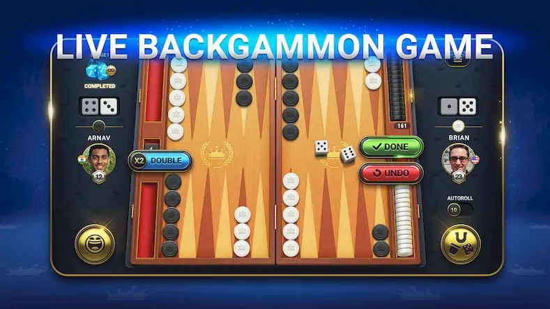Скачать Backgammon Live - нарды онлайн [МОД/Взлом Меню] на Андроид