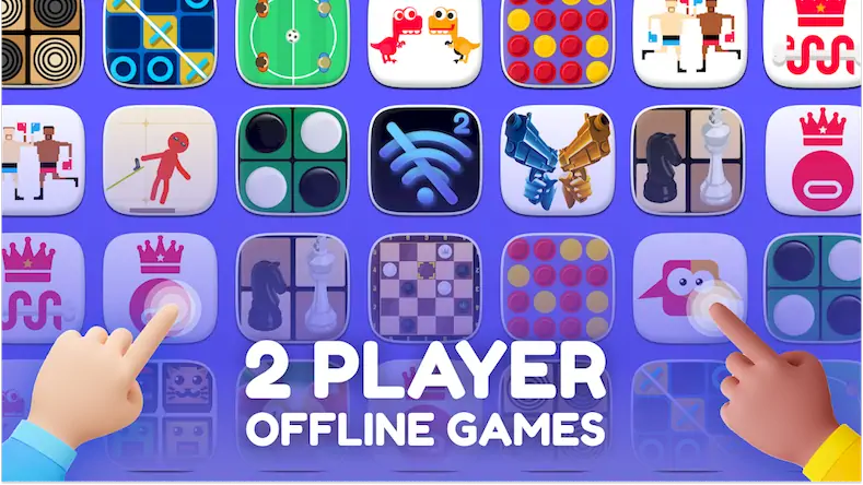 Скачать Игры без интернета на Двоих 2 [МОД/Взлом Много денег] на Андроид