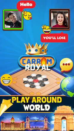 Скачать Carrom Royal : Disc Pool Game [МОД/Взлом Unlocked] на Андроид