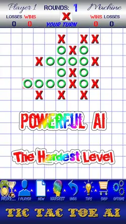 Скачать Tic Tac Toe AI - 5 in a row [МОД/Взлом Много монет] на Андроид