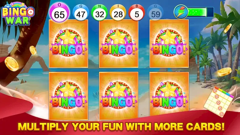 Скачать Bingo War -Bingo Games At Home [МОД/Взлом Много монет] на Андроид