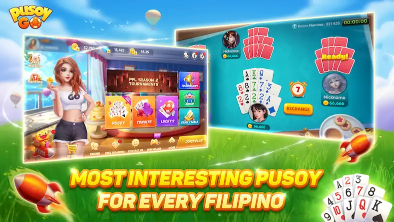 Скачать Pusoy Go-Competitive 13 Cards [МОД/Взлом Unlocked] на Андроид