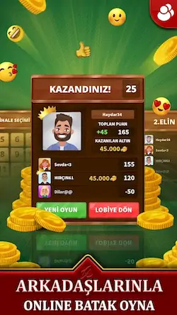 Скачать Batak Online HD - Canlı Batak [МОД/Взлом Много монет] на Андроид