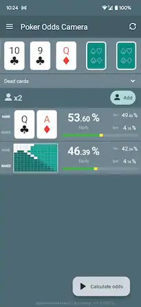 Скачать Poker Odds Camera Calculator [МОД/Взлом Меню] на Андроид