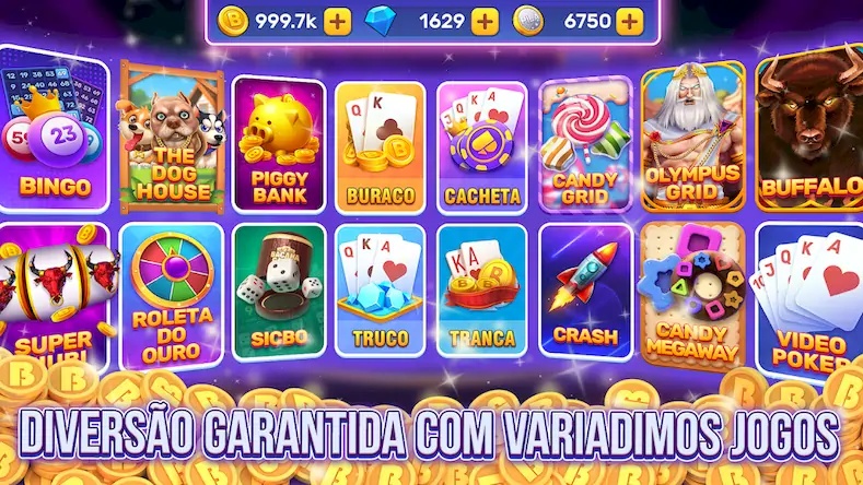 Скачать Bacana Games: Buraco & Slots [МОД/Взлом Разблокированная версия] на Андроид