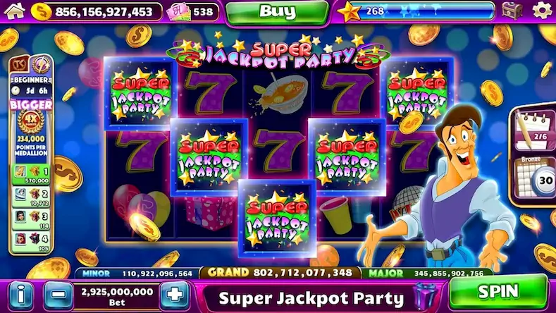Скачать Jackpot Party Игровые Автоматы [МОД/Взлом Разблокированная версия] на Андроид