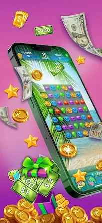 Скачать Match To Win Real Money Games [МОД/Взлом Много денег] на Андроид